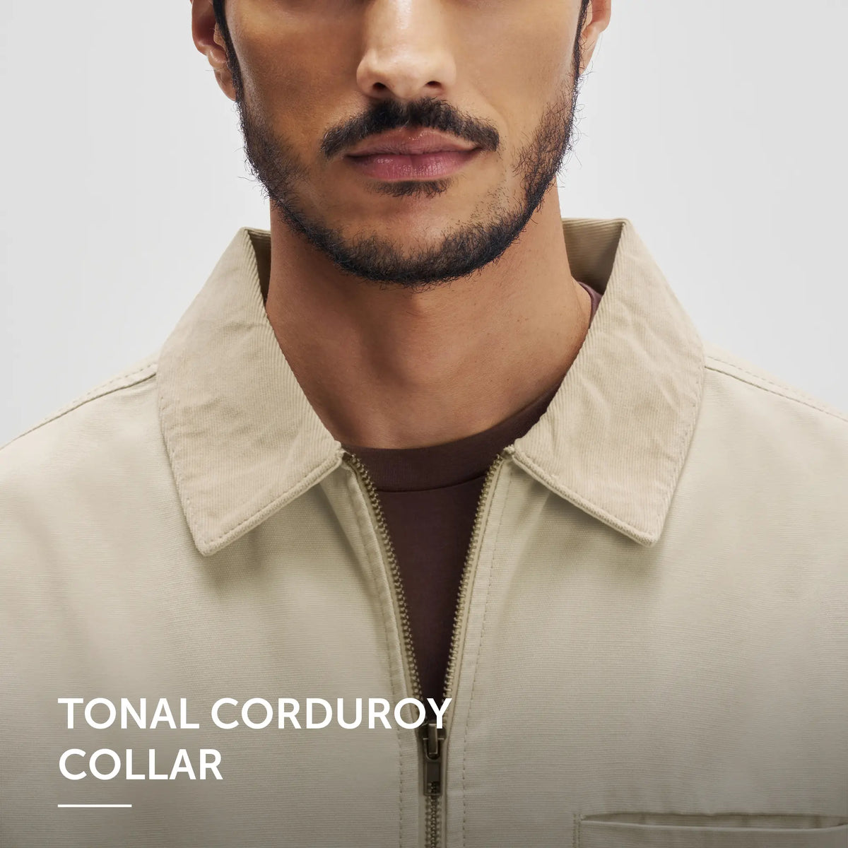Cotton Canvas Jacket - Dusty Beige