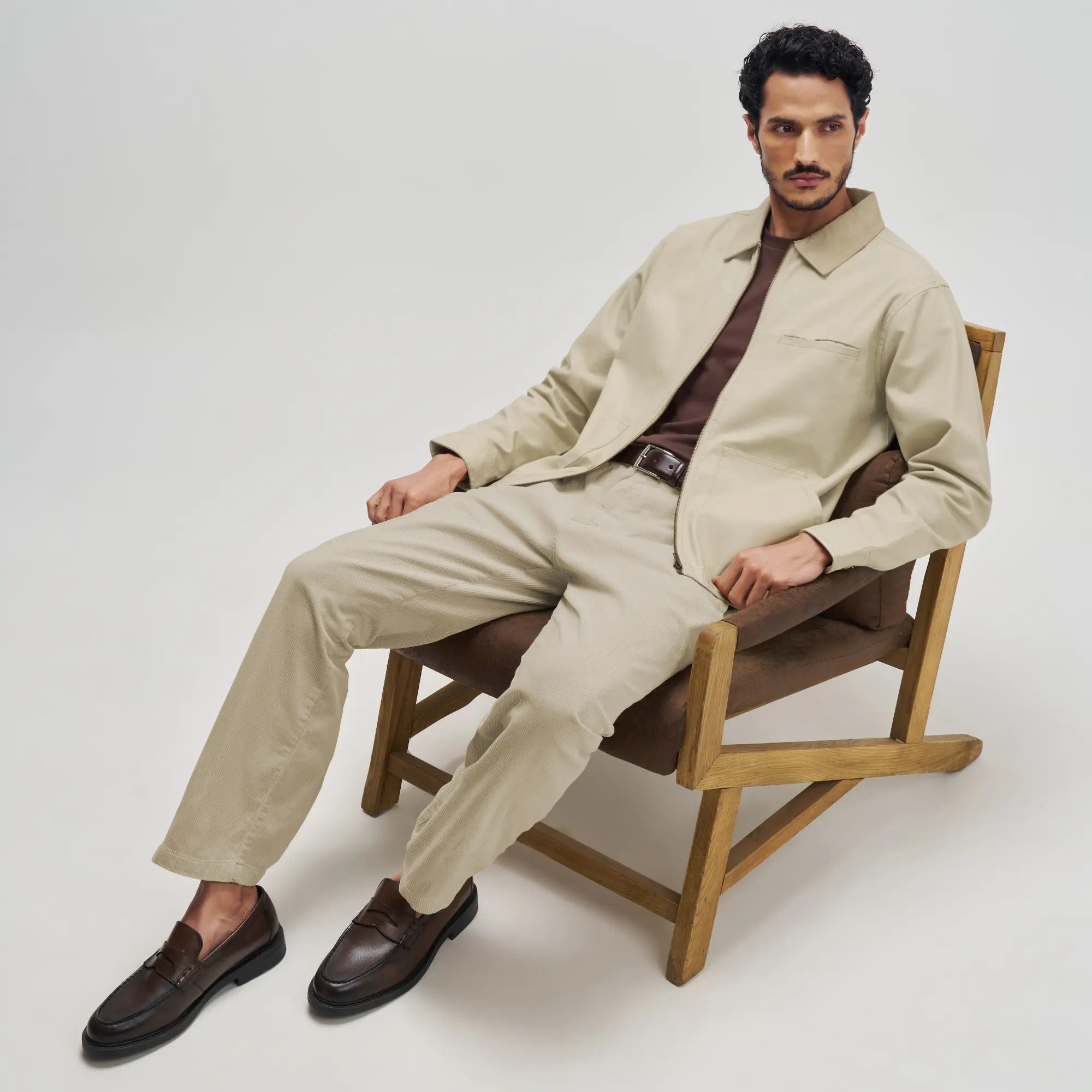 Cotton Canvas Jacket - Dusty Beige