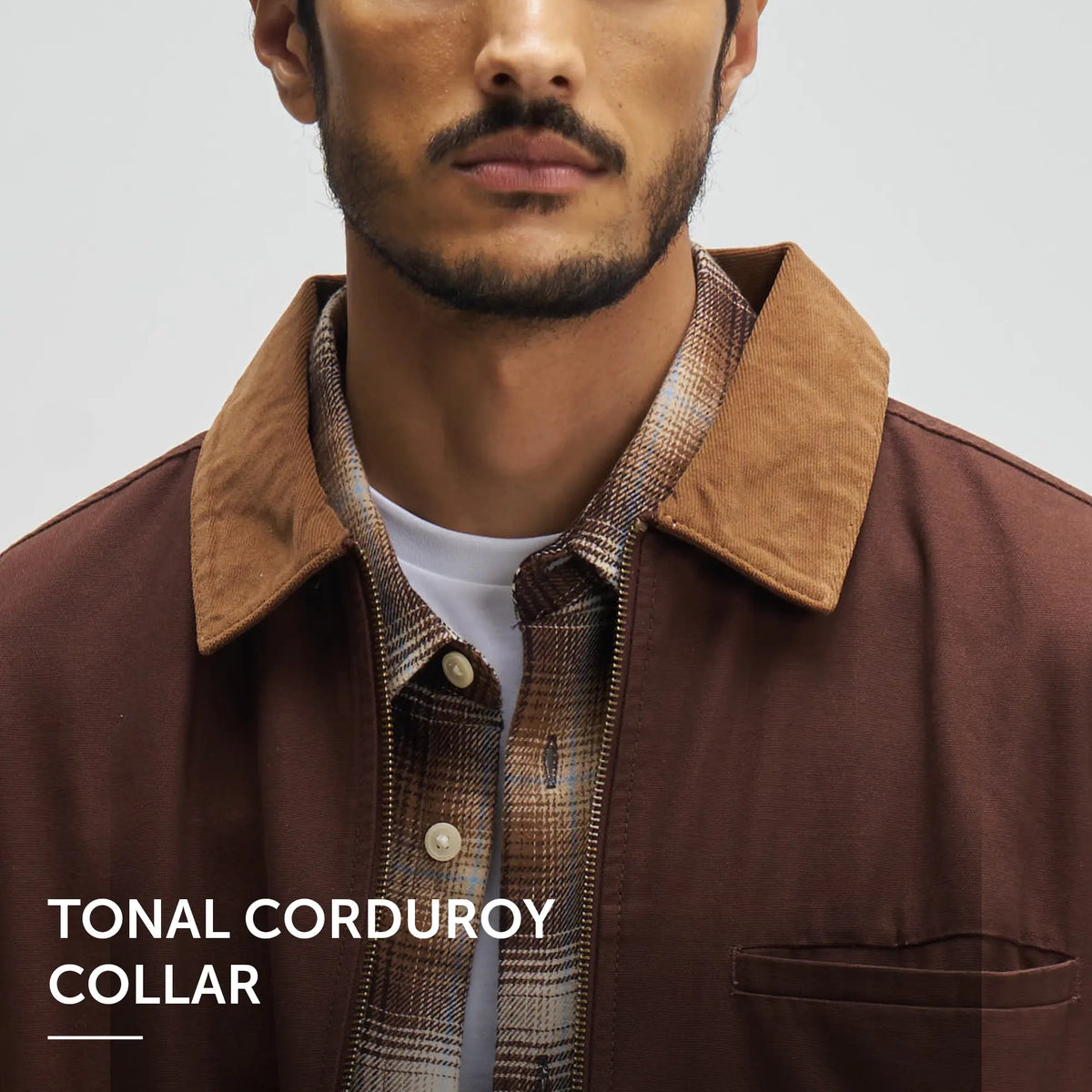 Cotton Canvas Jacket - Espresso Brown