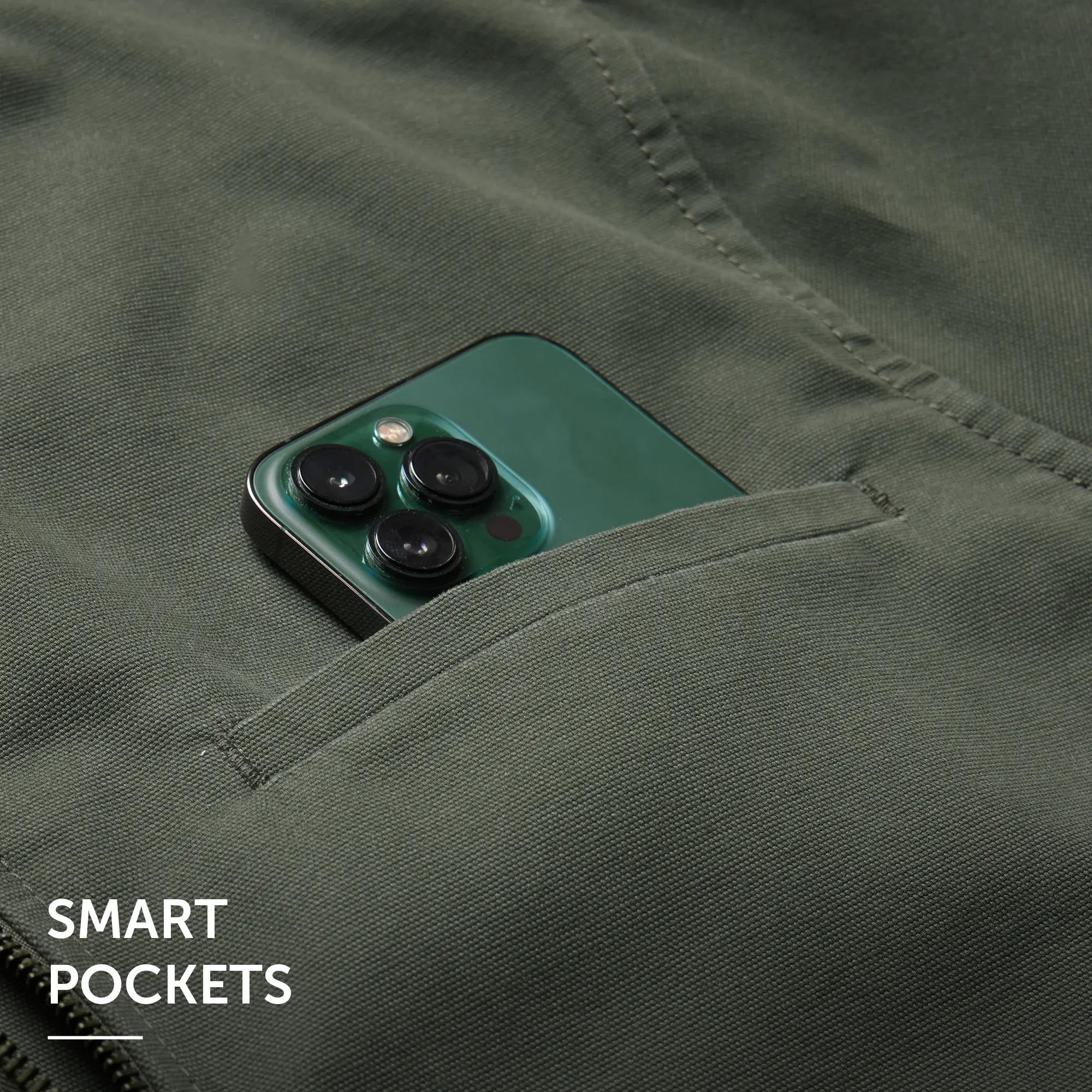 Cotton Canvas Jacket - Dusty Olive