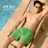 Seersucker Swim Shorts - Grass Green