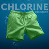Seersucker Swim Shorts - Grass Green