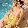 Seersucker Swim Shorts - Mustard Yellow