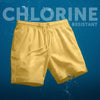 Seersucker Swim Shorts - Mustard Yellow