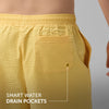 Seersucker Swim Shorts - Mustard Yellow