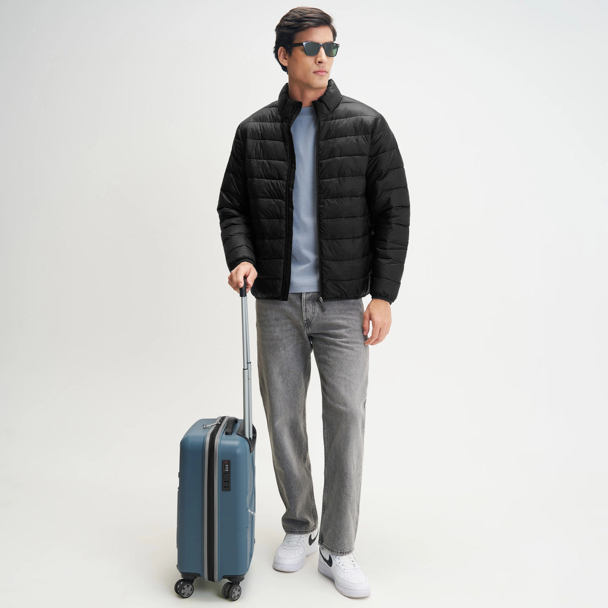 Ultra-Light Puffer Jacket - Charcoal Black