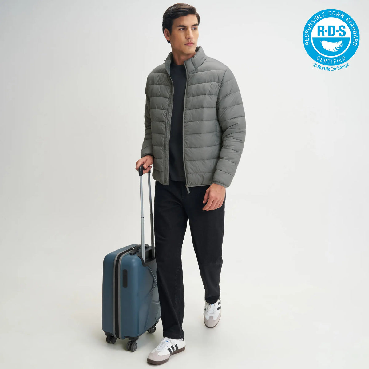 Ultra-Light Puffer Jacket - Ash Grey