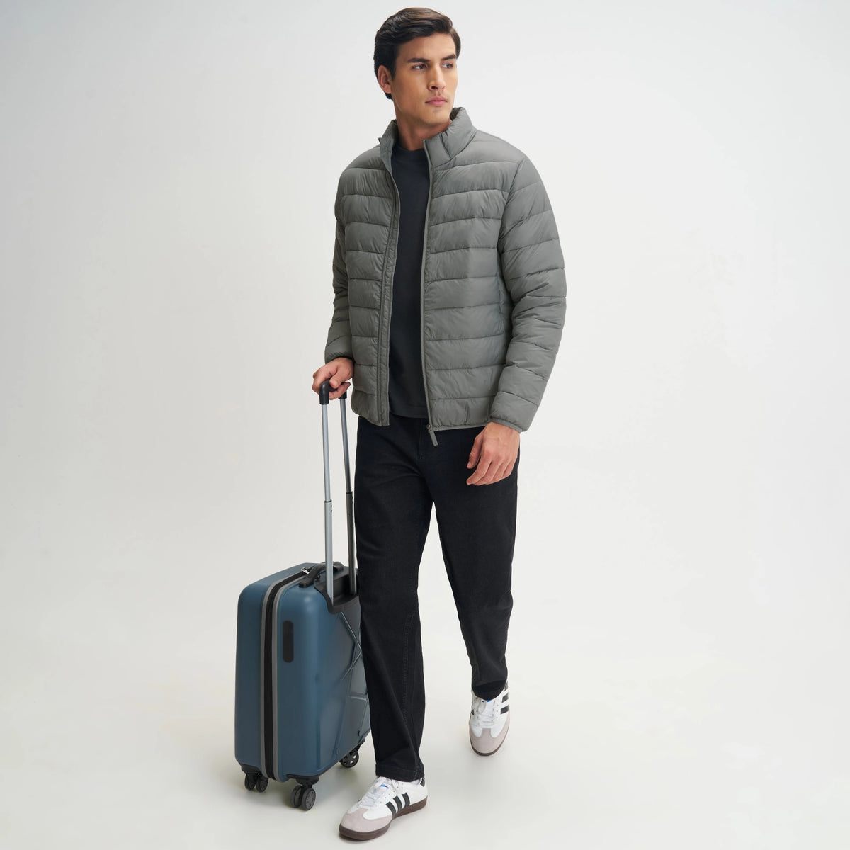 Ultra-Light Puffer Jacket - Ash Grey
