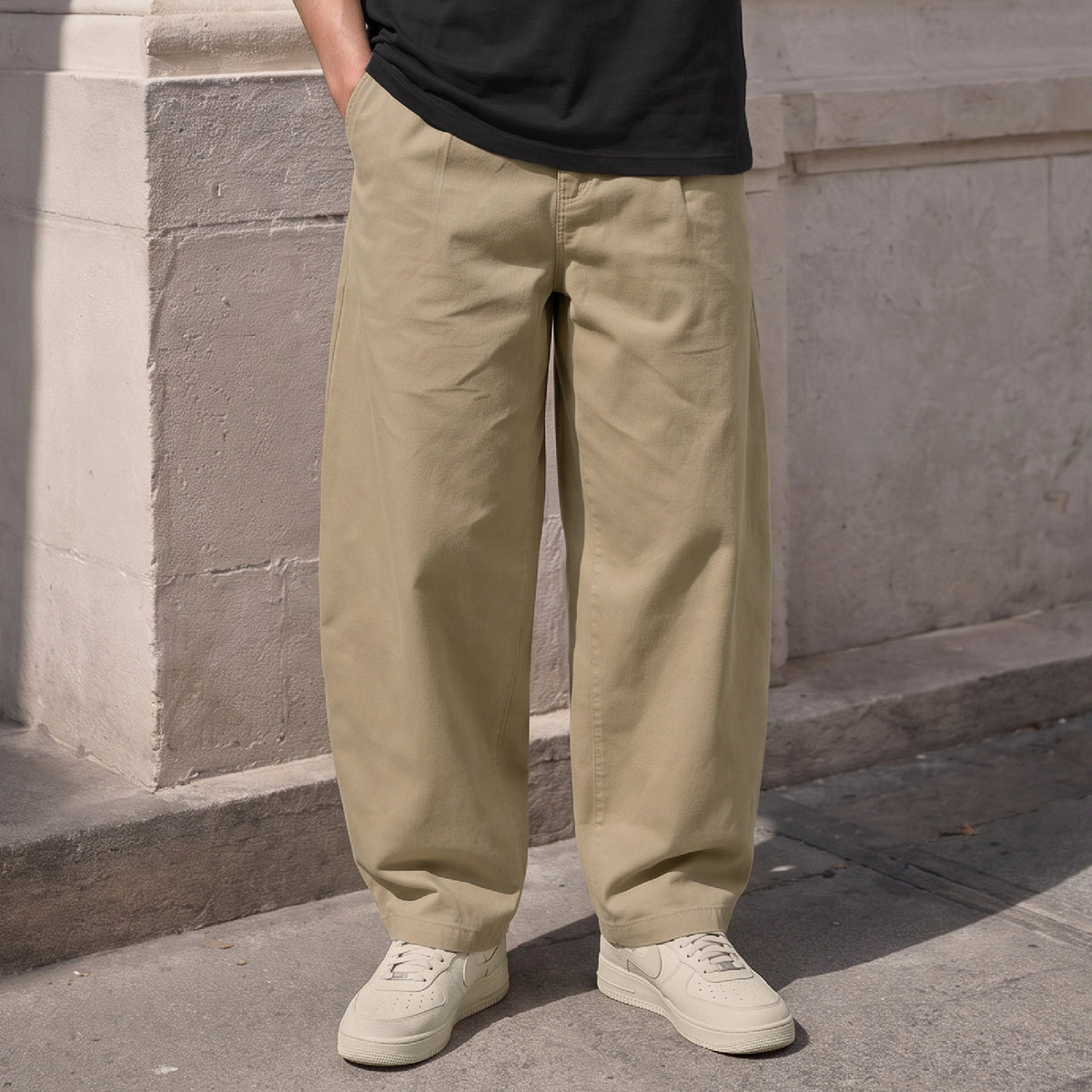 Barrel Pants - Sand Brown