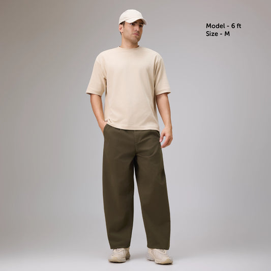 Barrel Pants - Wood Brown