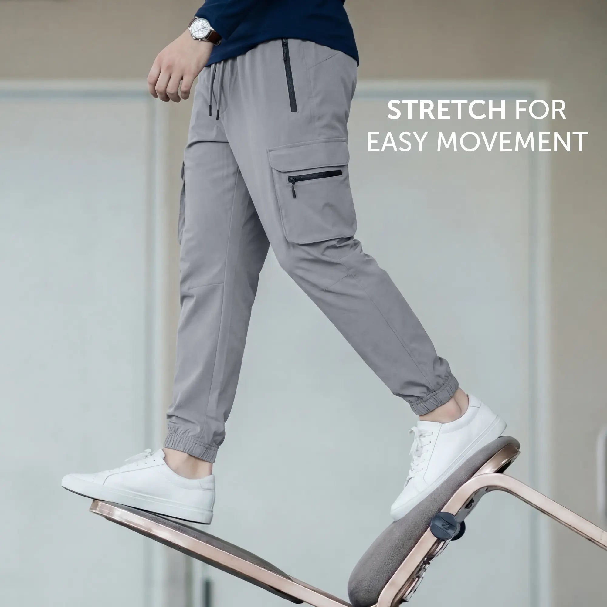 Moveo Cargo Joggers Ash Grey