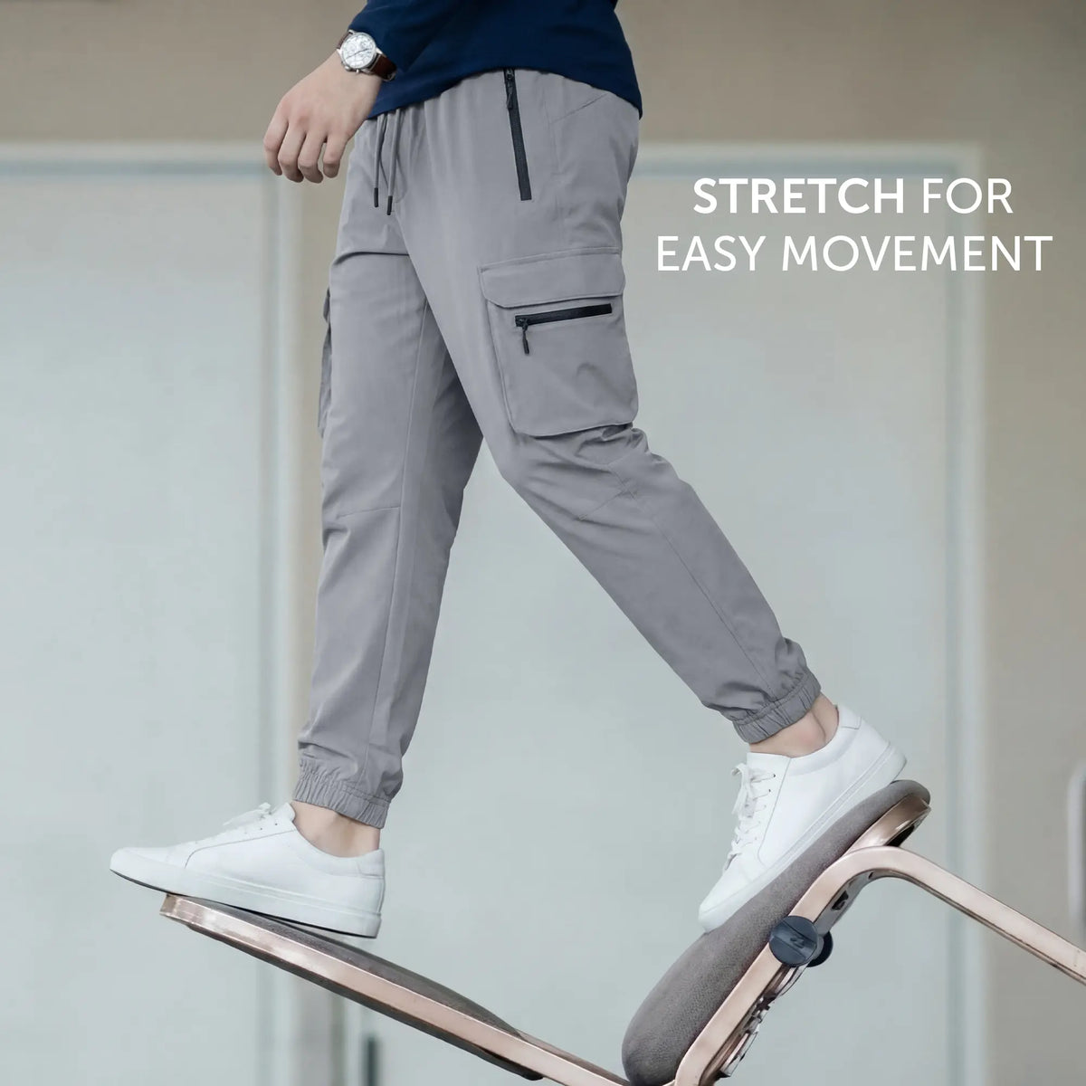 Moveo Cargo Joggers Ash Grey