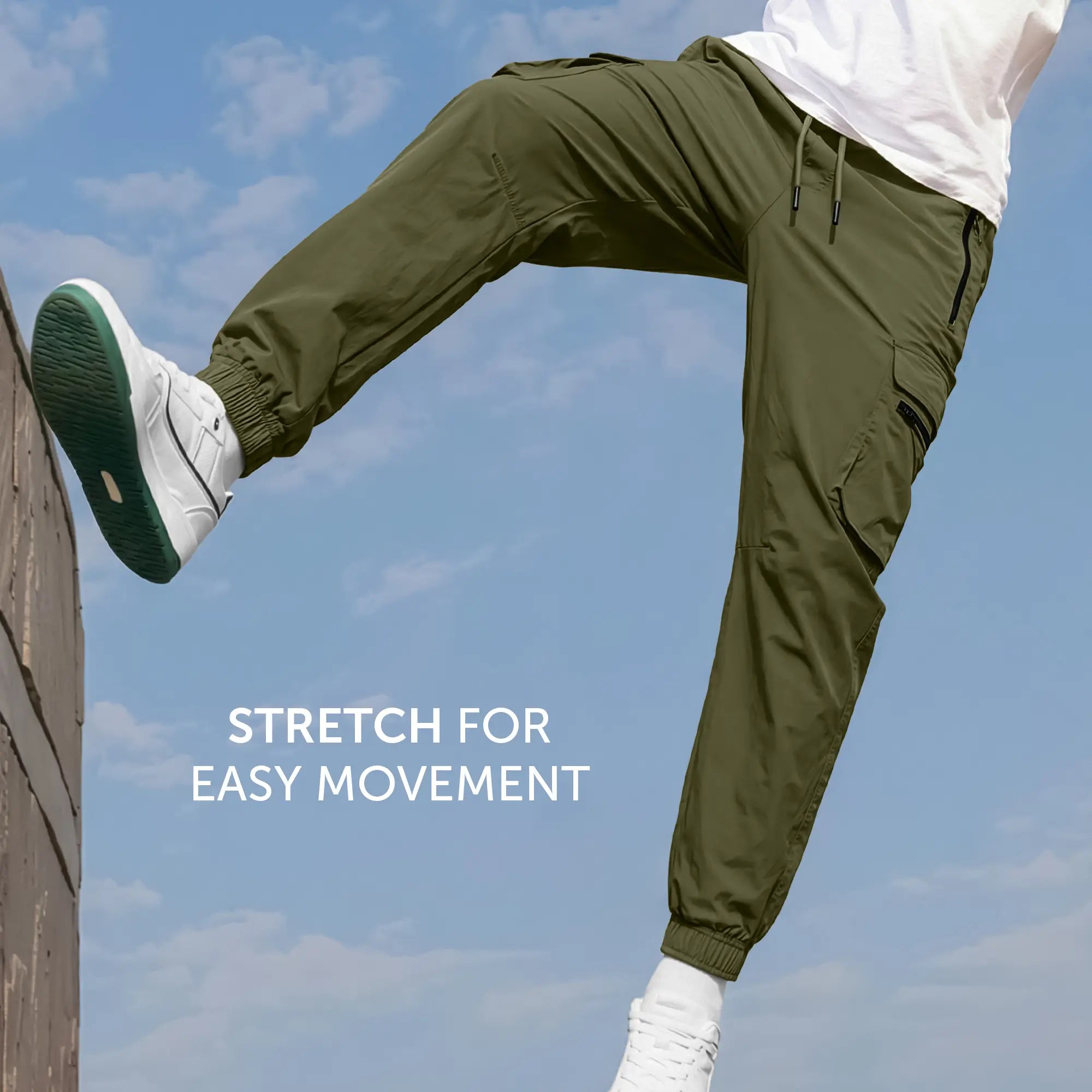 Moveo Cargo Joggers Olive Green