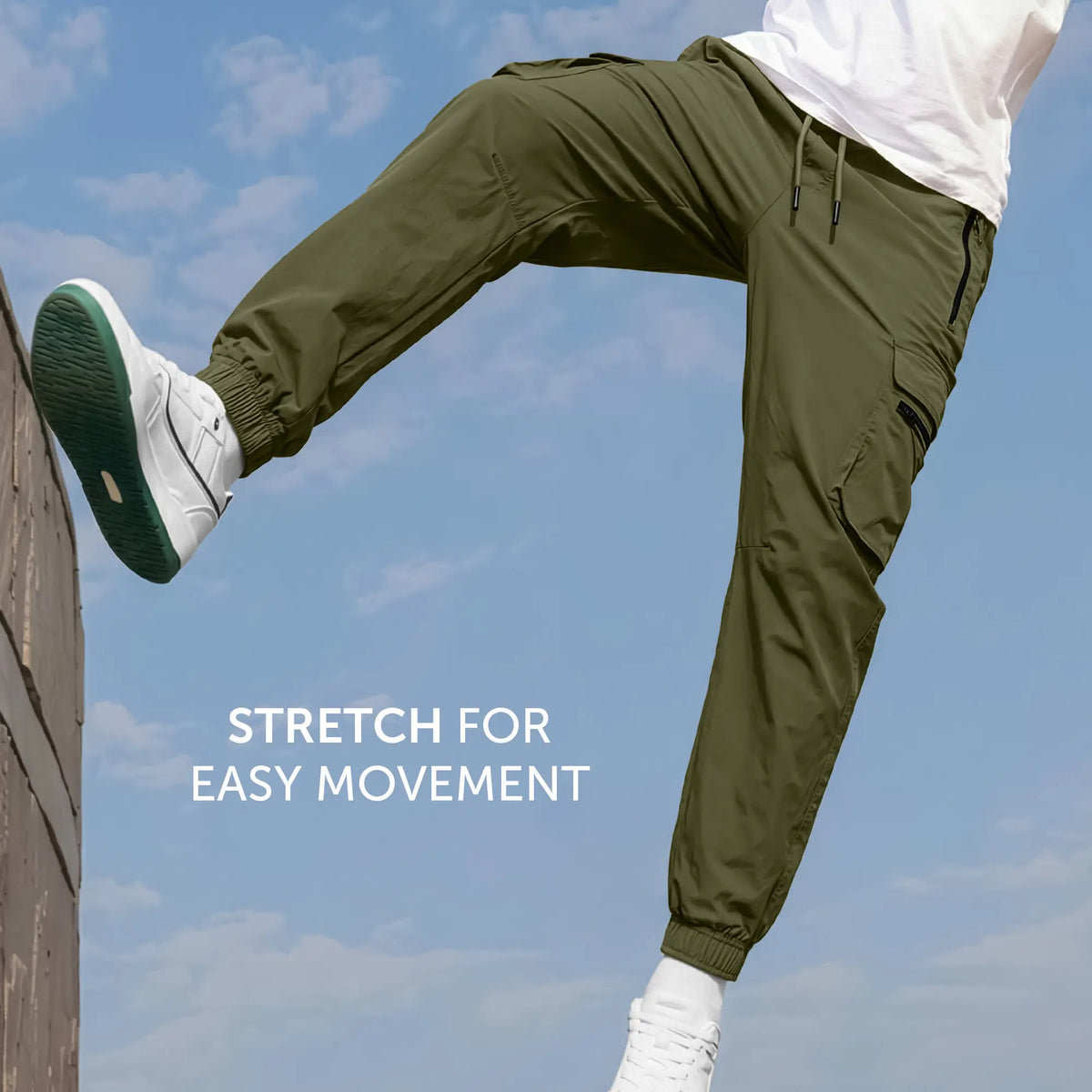 Moveo Cargo Joggers Olive Green
