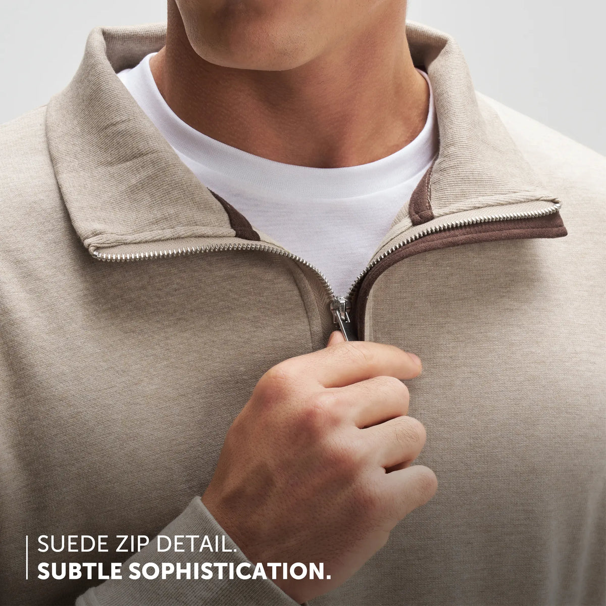 Half-Zip Pullover - Irish Beige