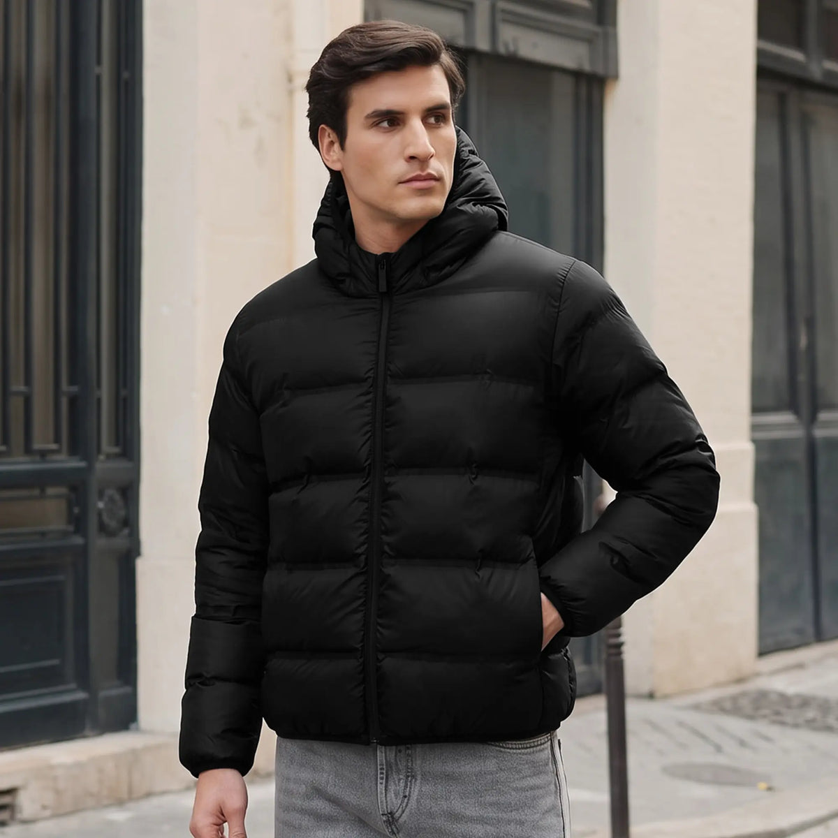 Ultra-Warm Puffer Jacket - Pitch Black