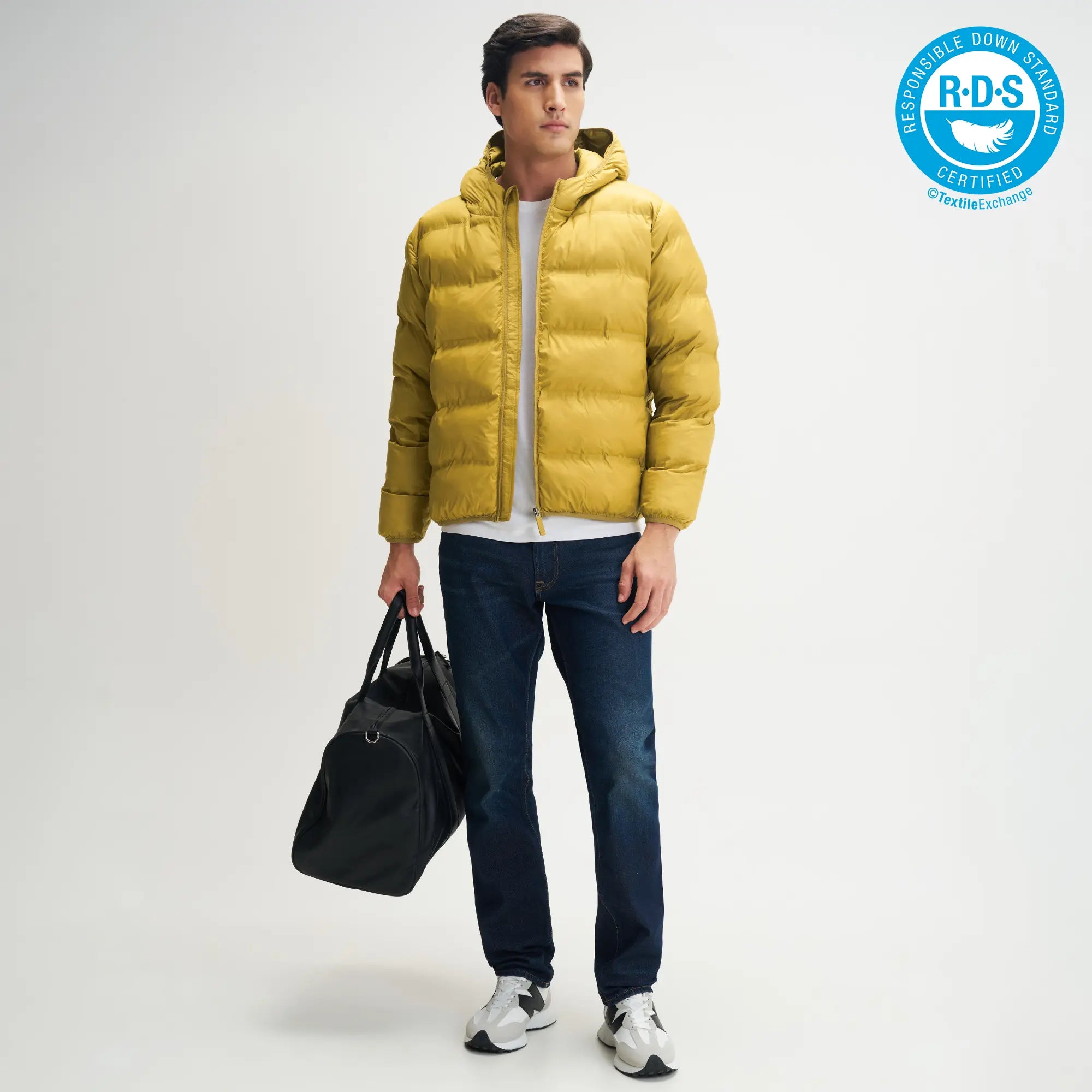 Ultra-Warm Puffer Jacket - Ochre Yellow