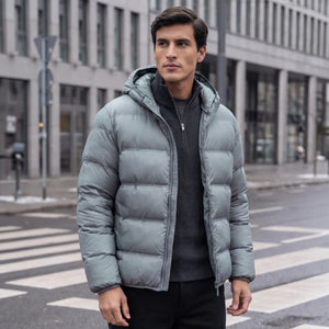 Ultra-Warm Puffer Jacket - Ash Grey
