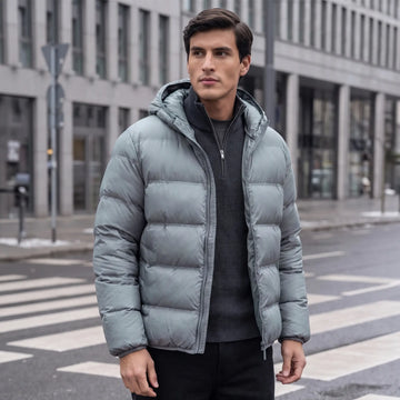 Ultra-Warm Puffer Jacket - Ash Grey
