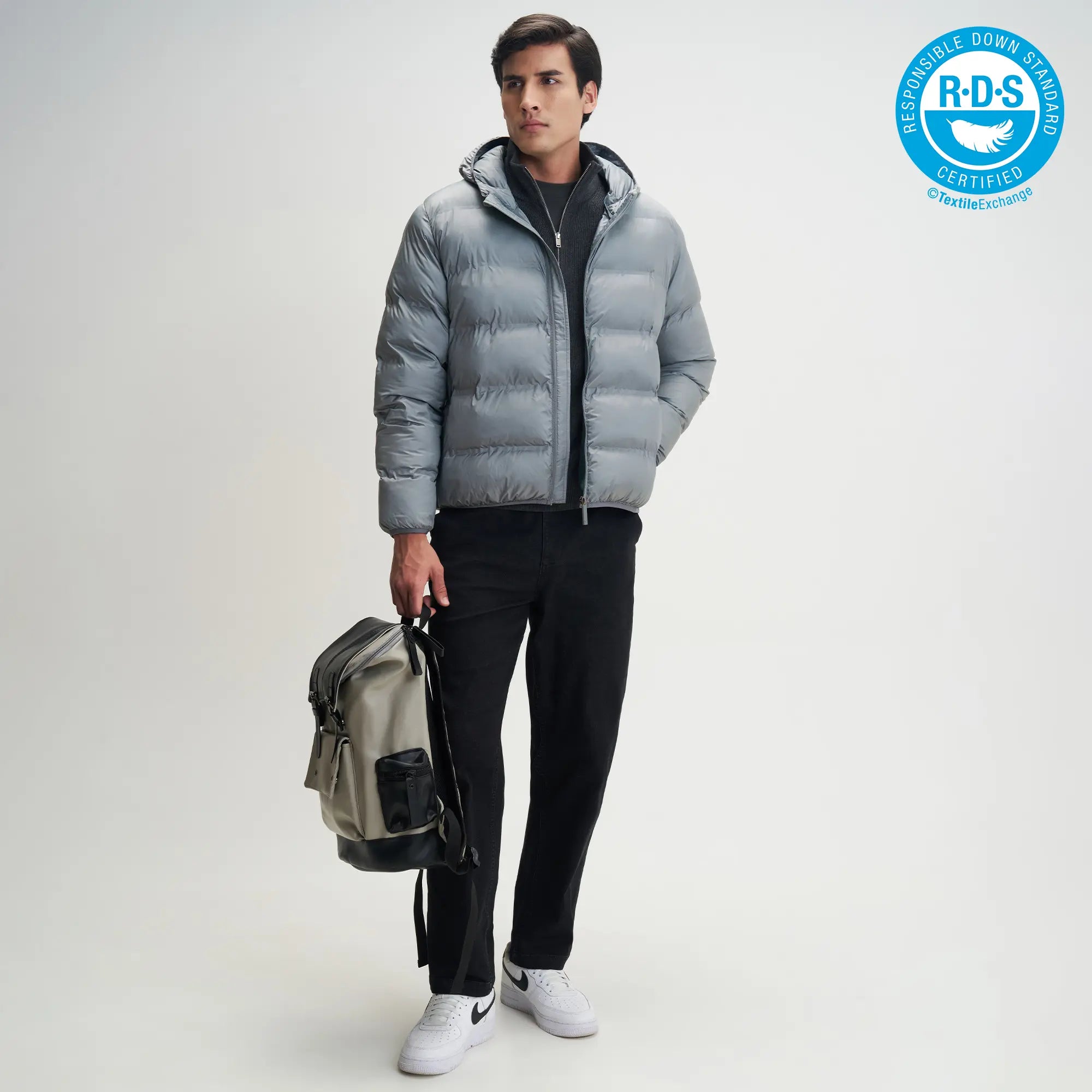 Ultra-Warm Puffer Jacket - Ash Grey