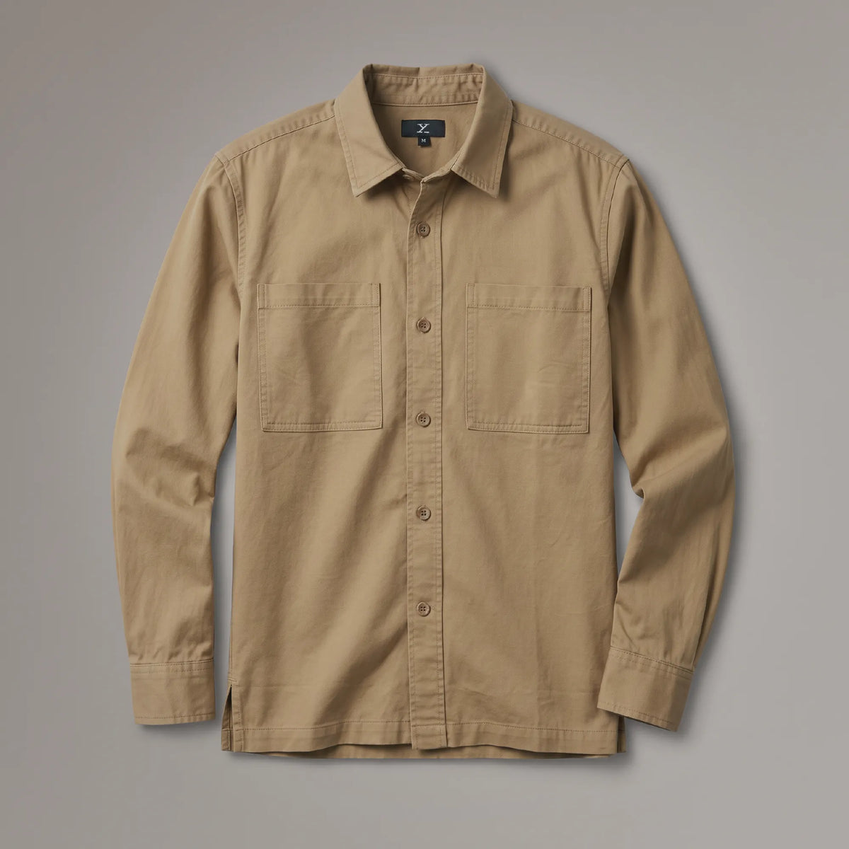 Cotton Overshirt - Camel Brown