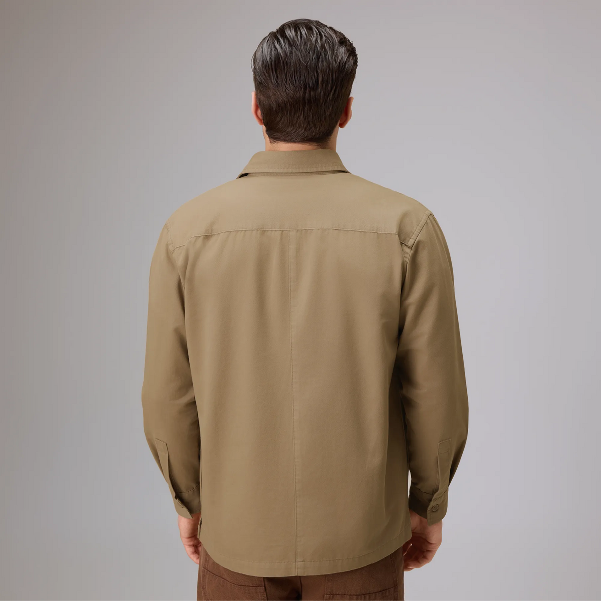 Cotton Overshirt - Camel Brown