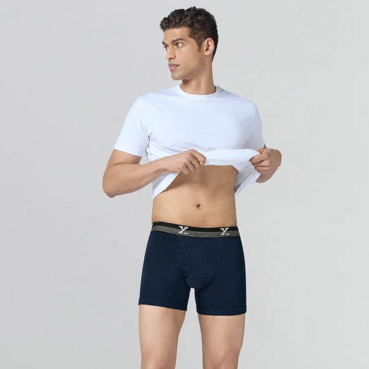 Nova Cotton Boxer Briefs Midnight Blue