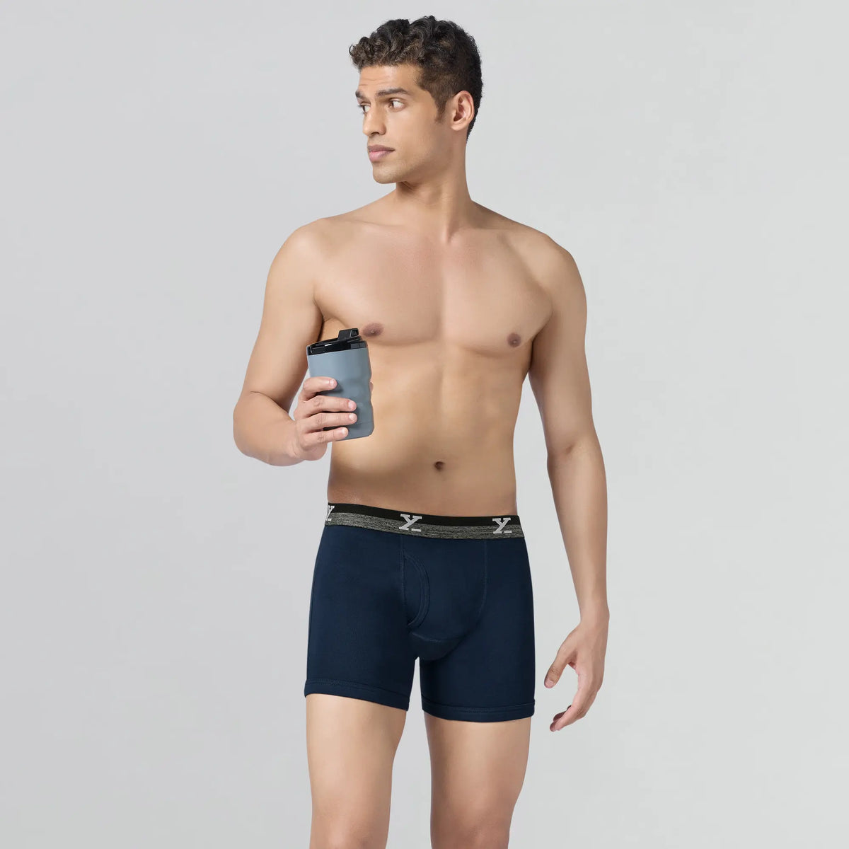 Nova Cotton Boxer Briefs Midnight Blue