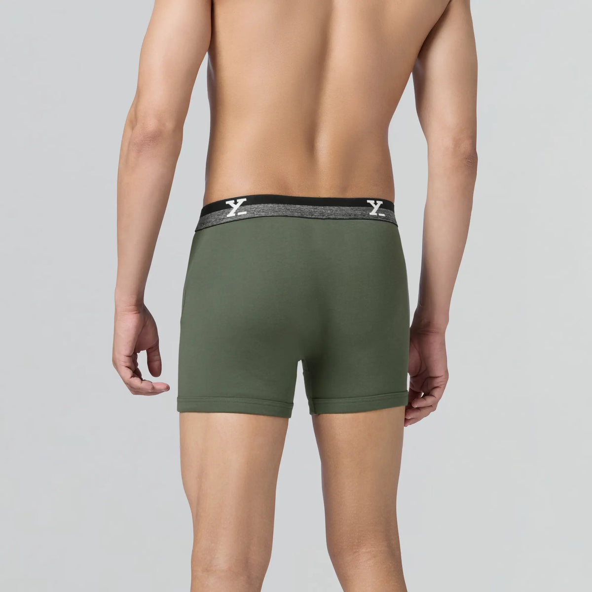 Nova Cotton Boxer Briefs Olive Green