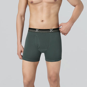 Nova Cotton Boxer Briefs Olive Green