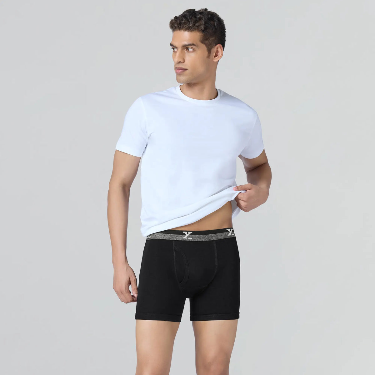 Nova Cotton Boxer Briefs Storm Grey