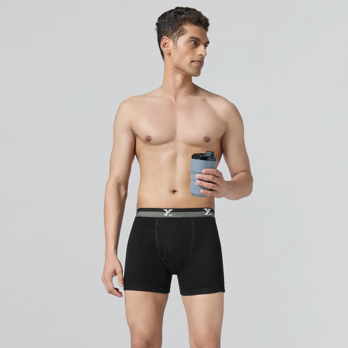 Nova Cotton Boxer Briefs Storm Grey