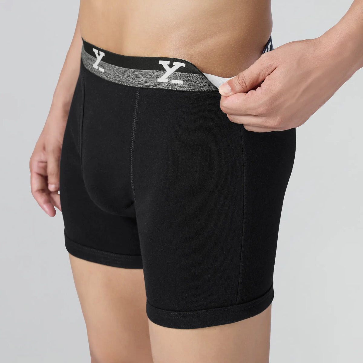 Nova Cotton Boxer Briefs Storm Grey