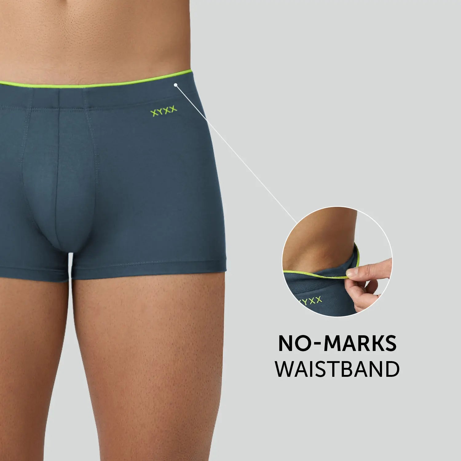 Uno Modal Trunks - Steel Blue