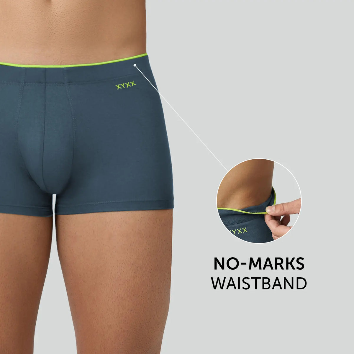Uno Modal Trunks - Steel Blue
