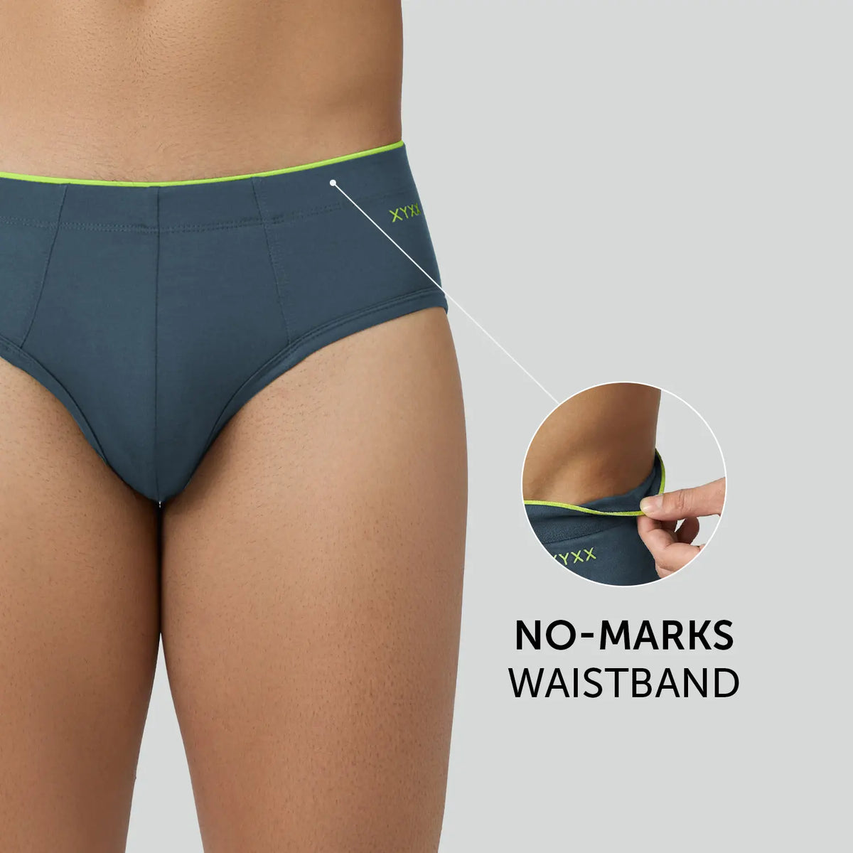 Uno Modal Briefs - Steel Blue