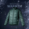 Ultra-Light Puffer Jacket - Olive Green