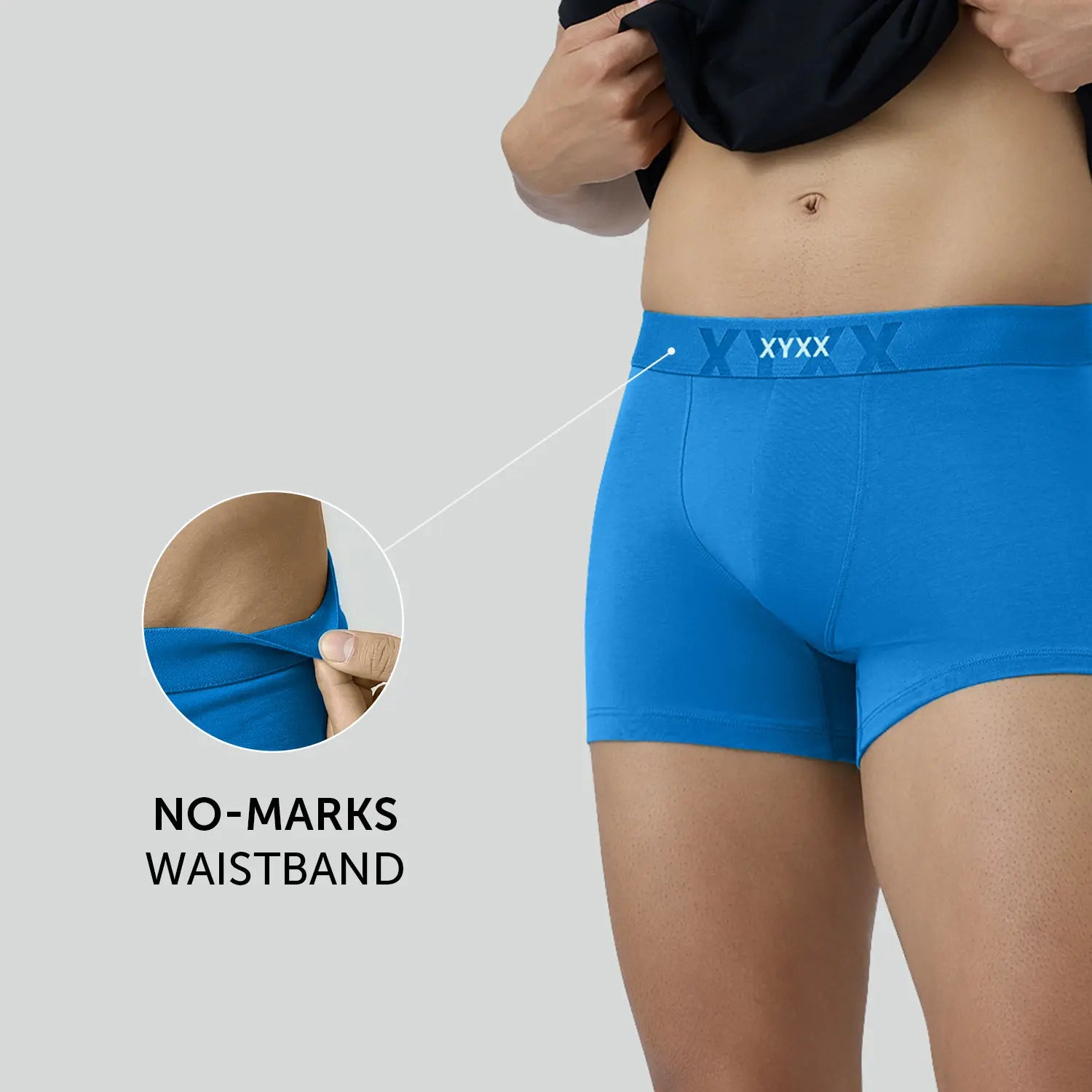 Element Cotton Stretch Trunks Pacific Blue