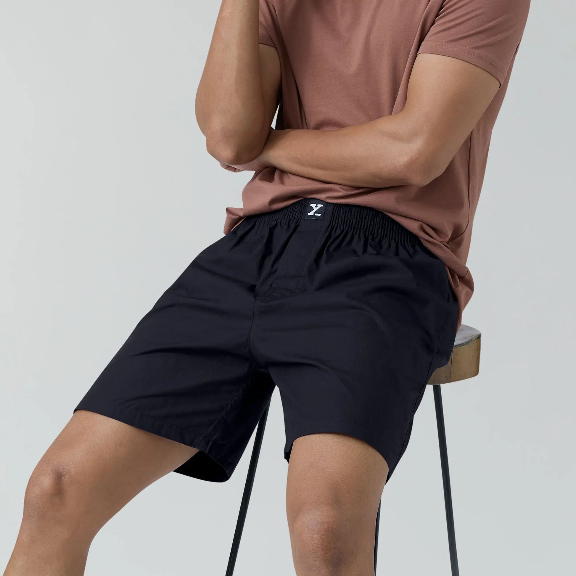 Pace Cotton Boxer Shorts Black Knight