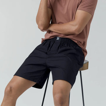 Pace Cotton Boxer Shorts Black Knight