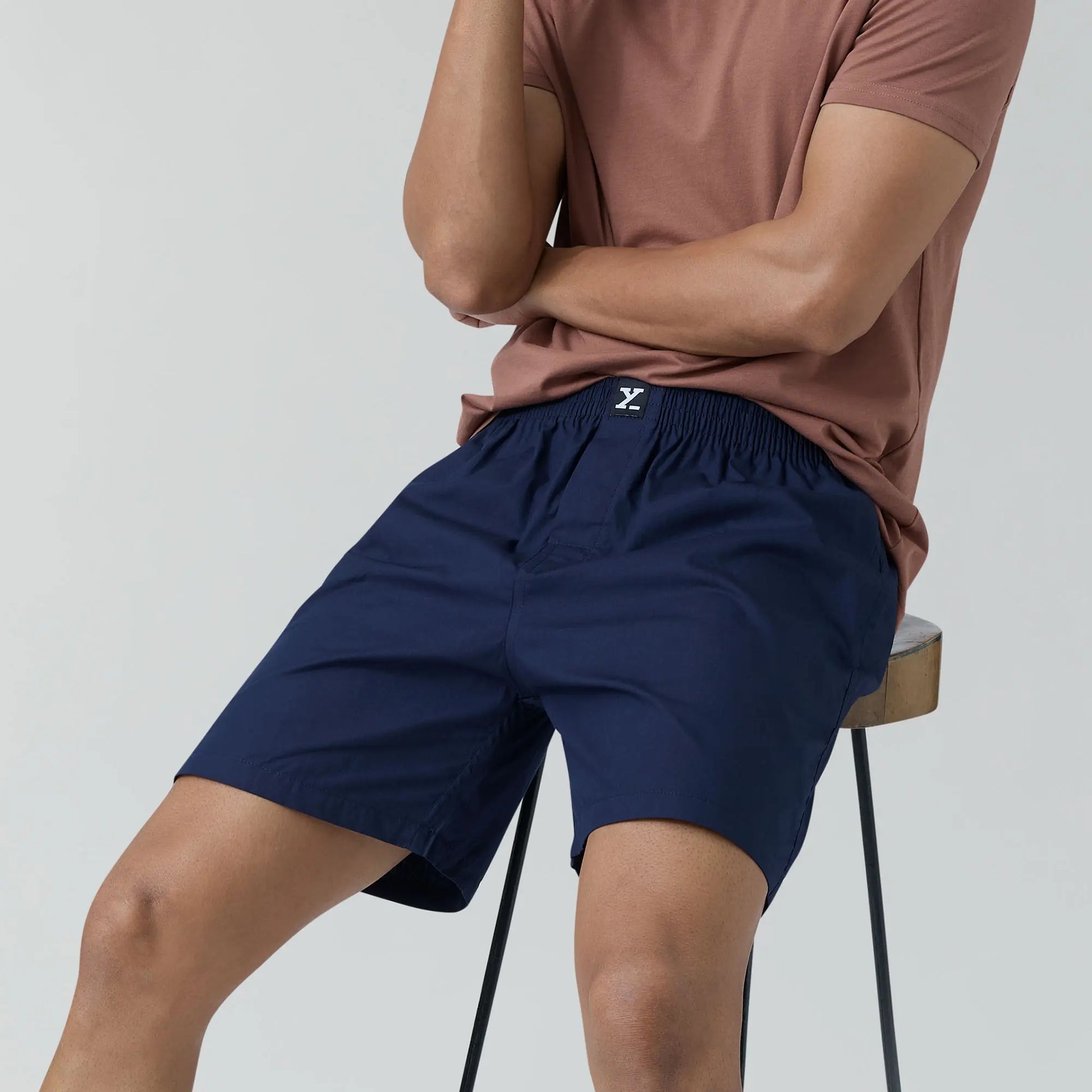 Pace Cotton Boxer Shorts Midnight Blue