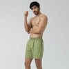 Pace Cotton Boxer Shorts Olive Green