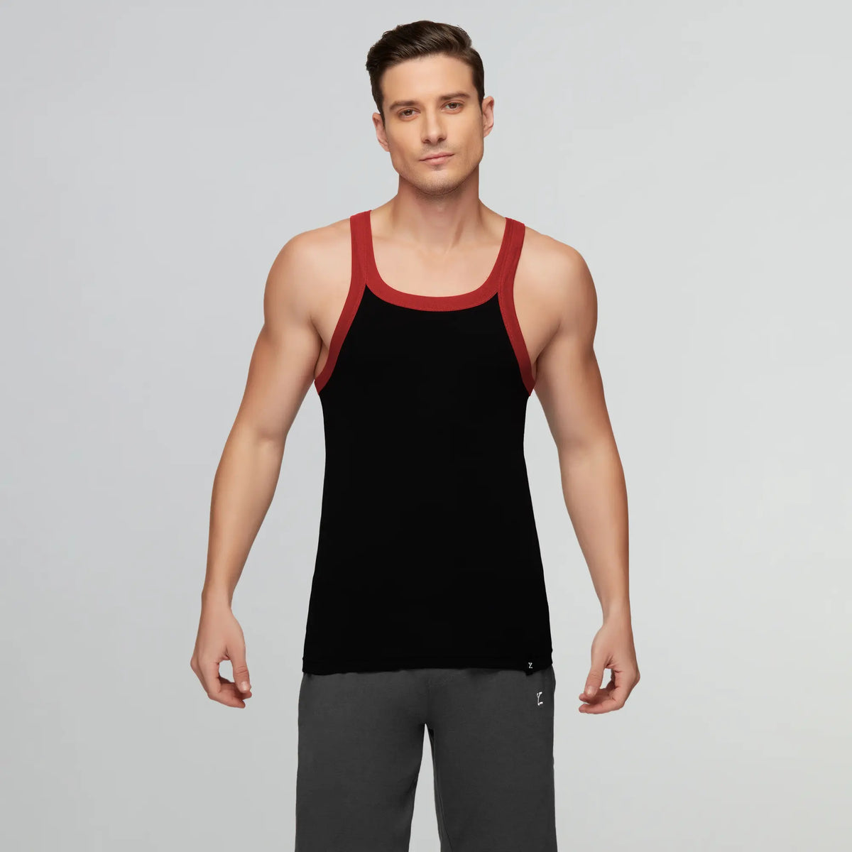Pace Square Neck Vest Ribbon Black