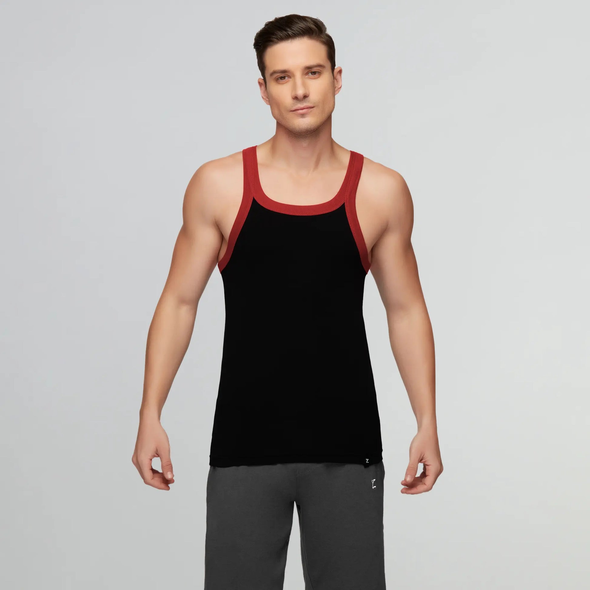 Pace Square Neck Vest Ribbon Black