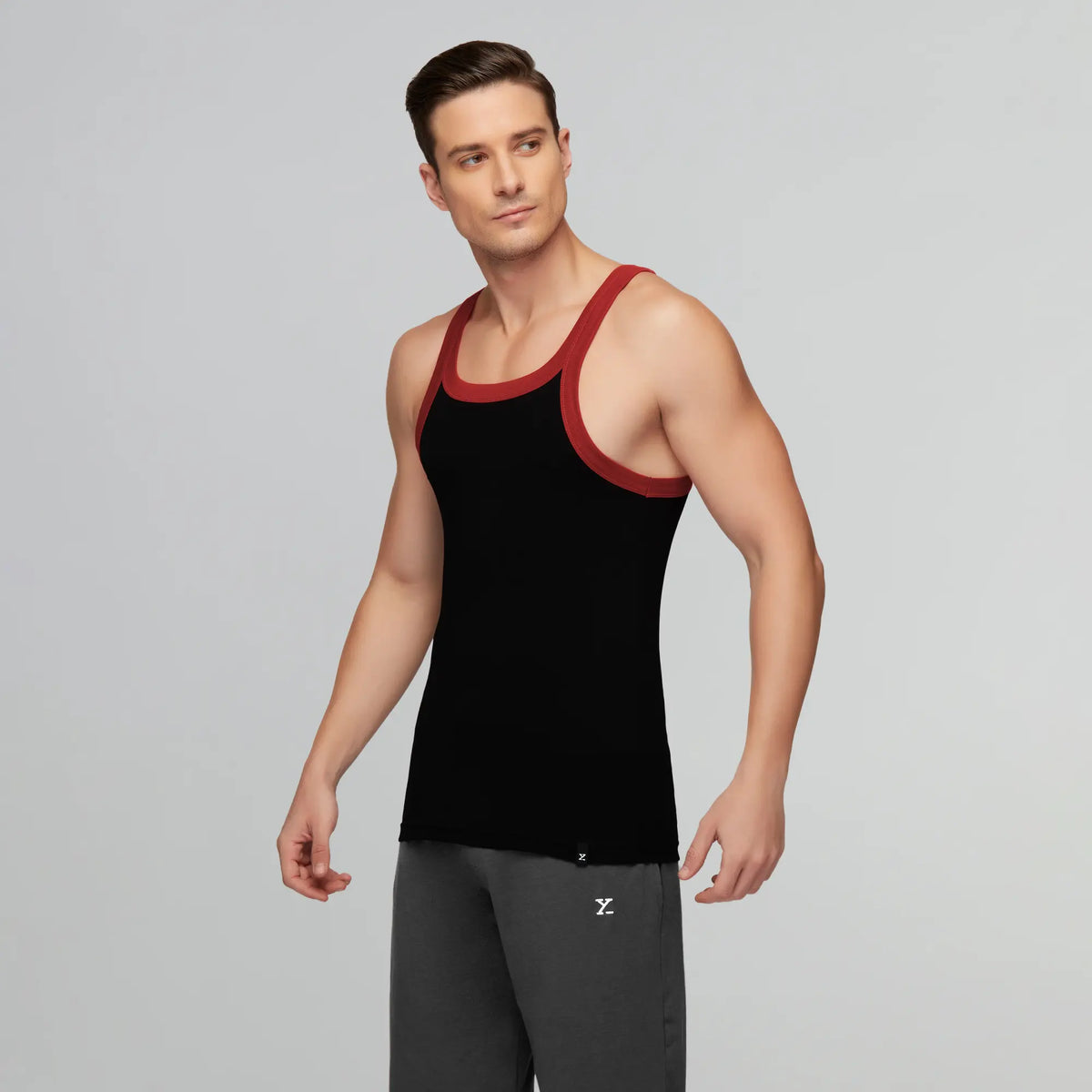 Pace Square Neck Vest Ribbon Black