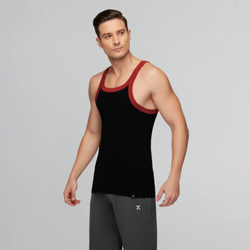 Pace Square Neck Vest Ribbon Black