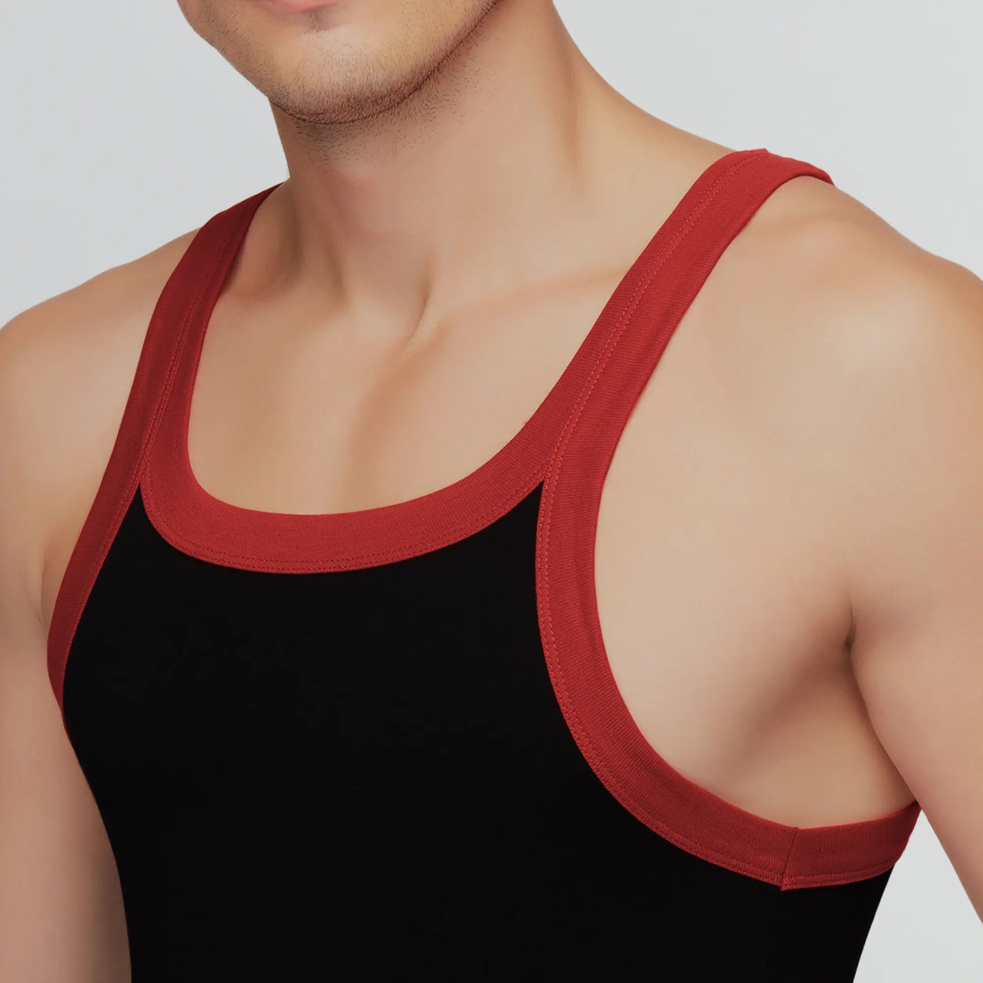 Pace Square Neck Vest Ribbon Black
