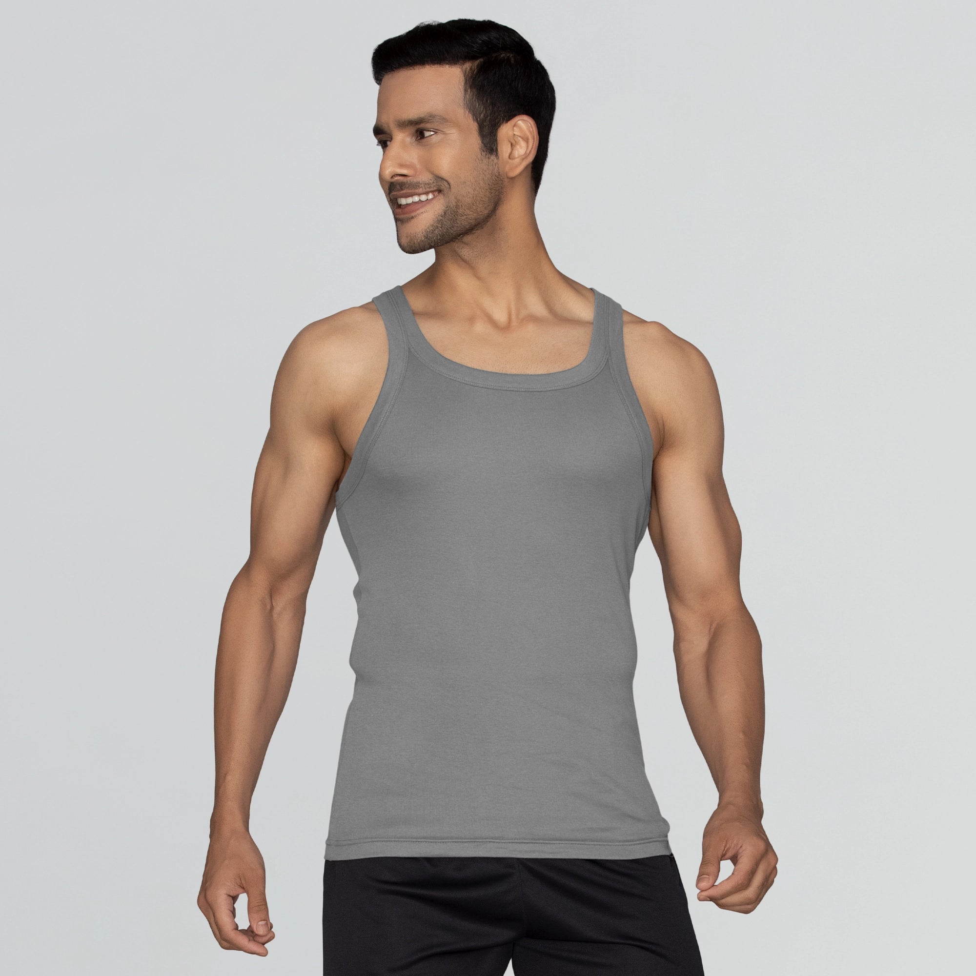 Pace Super Combed Cotton Vest Ash Grey – XYXX Apparels