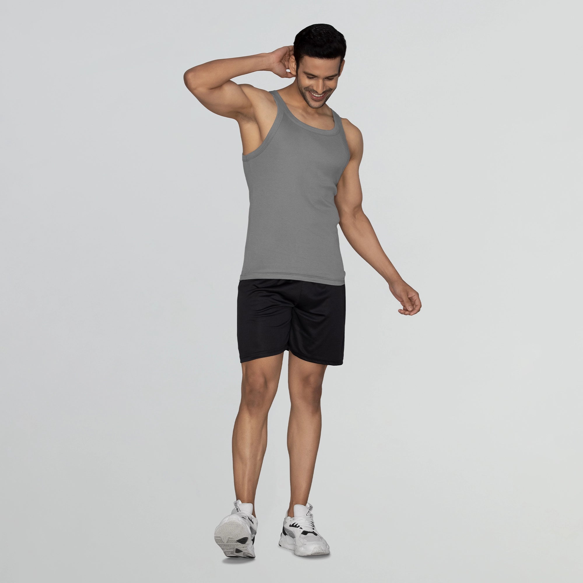 Pace Super Combed Cotton Vest Ash Grey – XYXX Apparels
