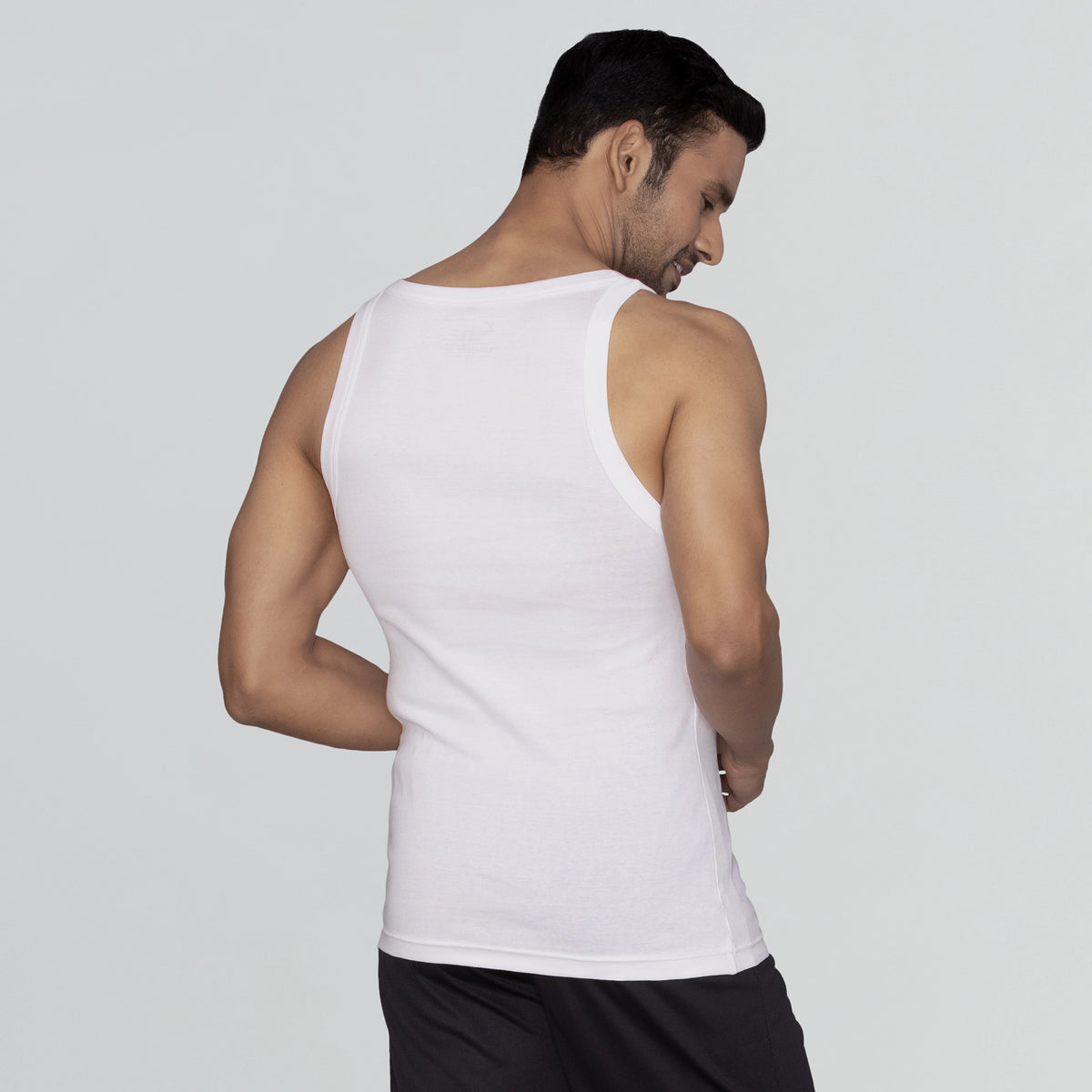 Pace Super Combed Cotton Vest Polar White